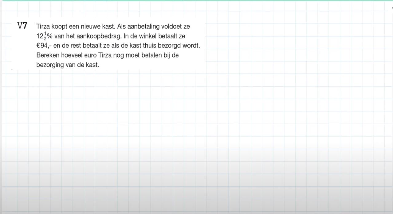 Voorkennis Opgave 7