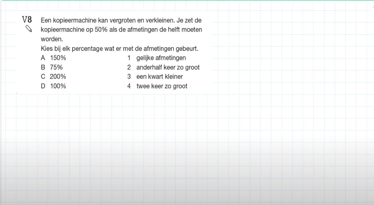 Voorkennis Opgave 8