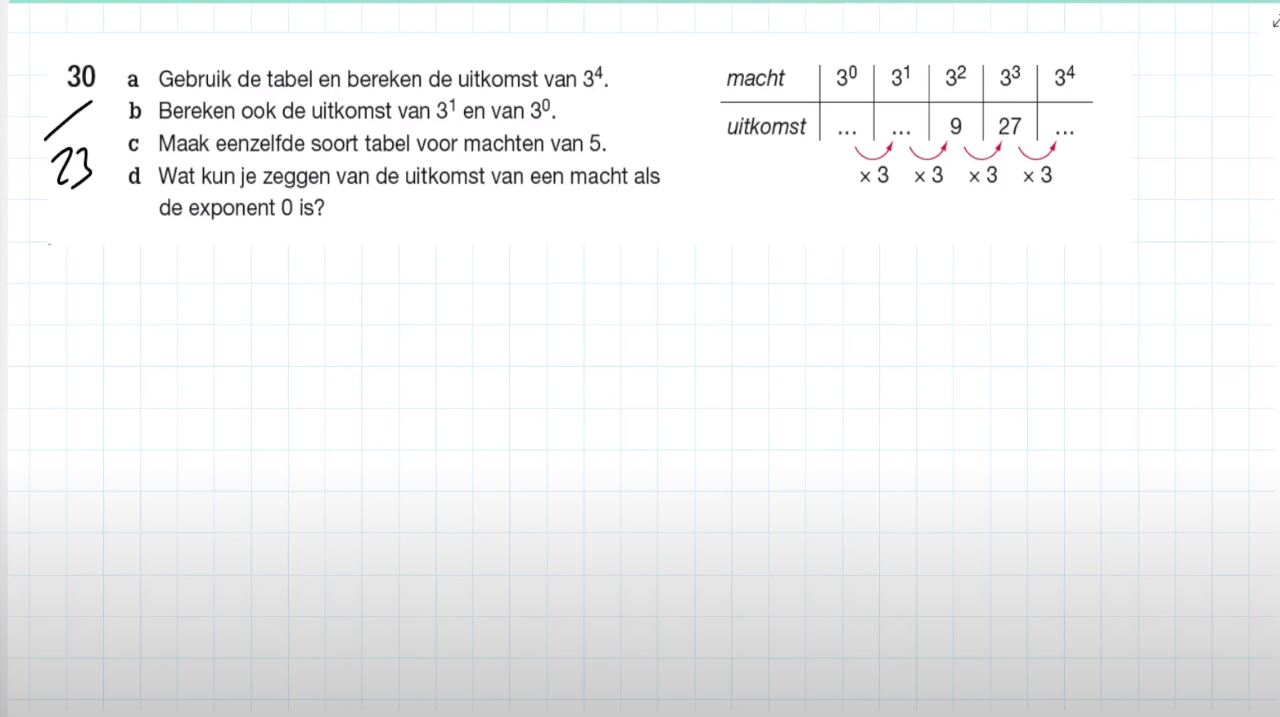 Exponentiële formules Opgave 23