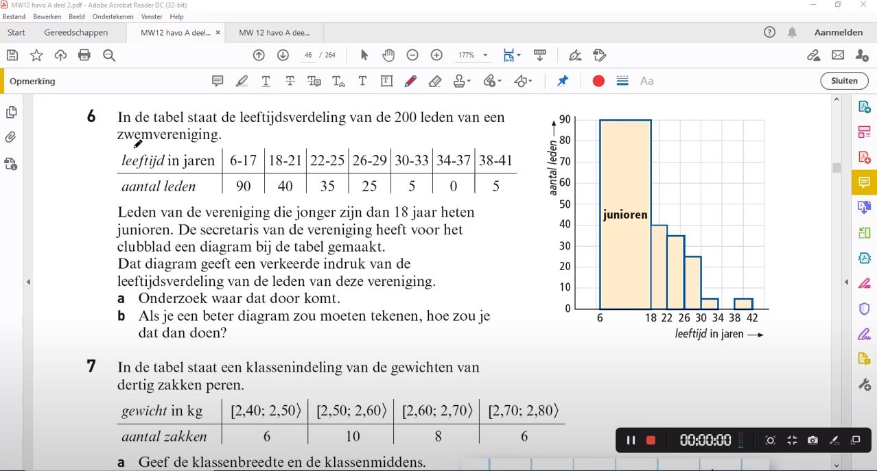 Klassenindeling Opgave 6