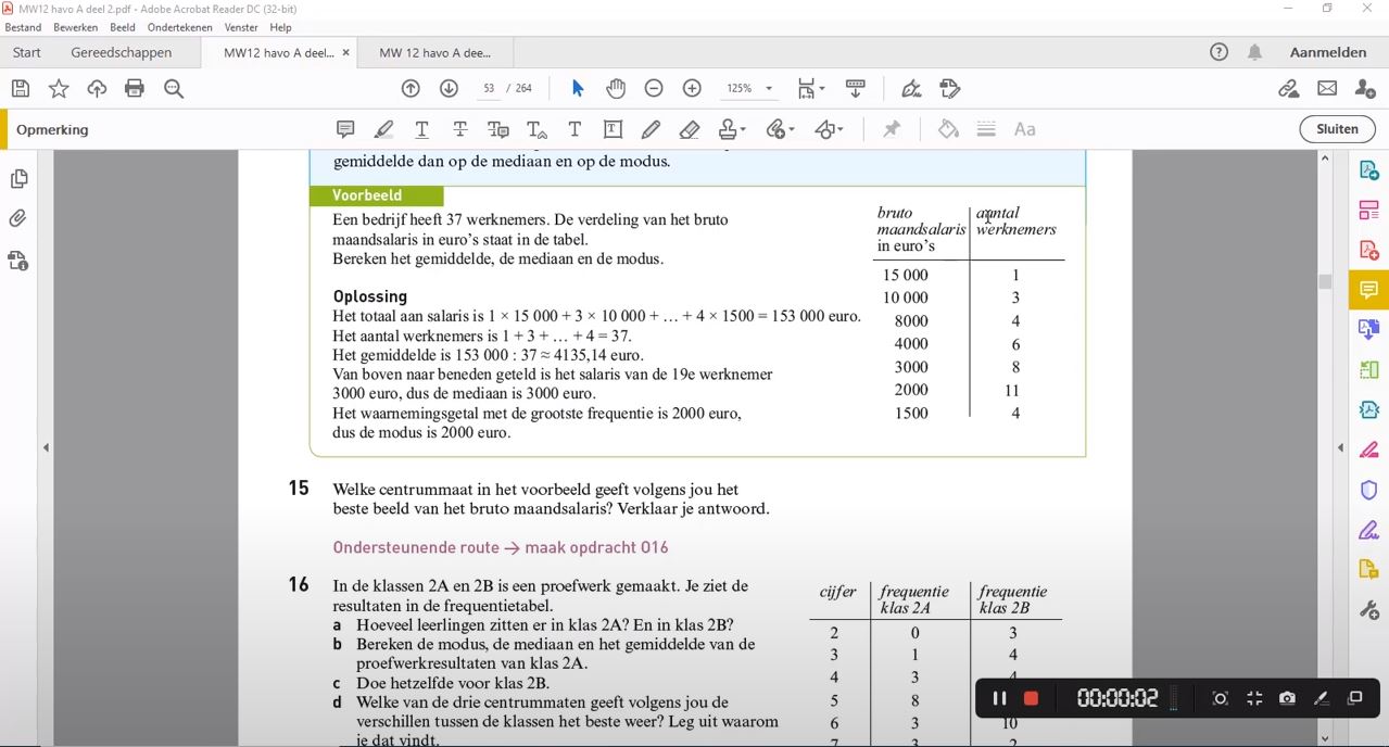 Centrummaten Opgave 15