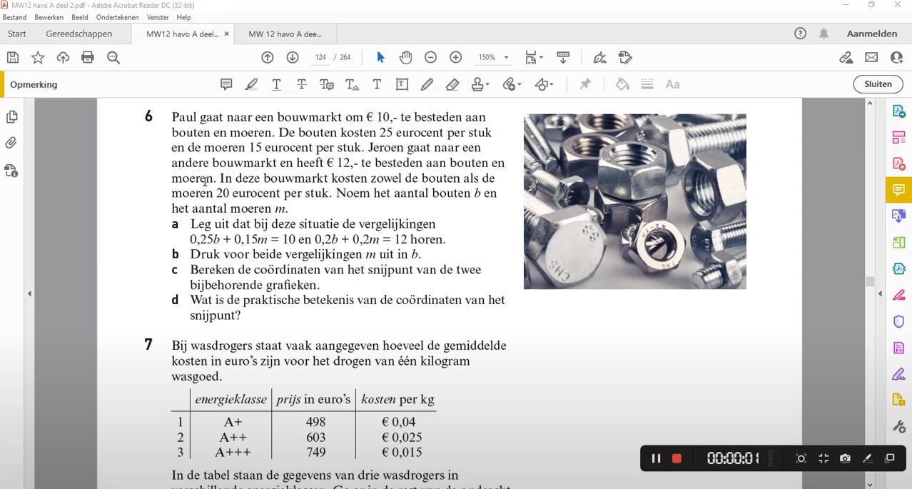 Lineaire verbanden Opgave 6