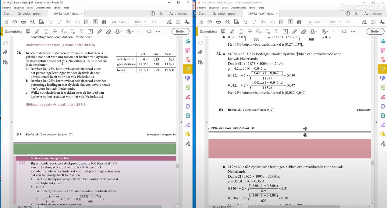 Betrouwbaarheidsinterval voor een proportie Opgave 24