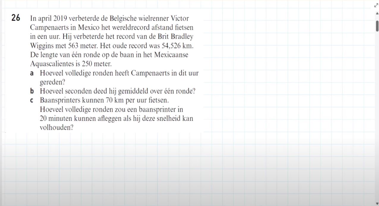 Tijden Opgave 26