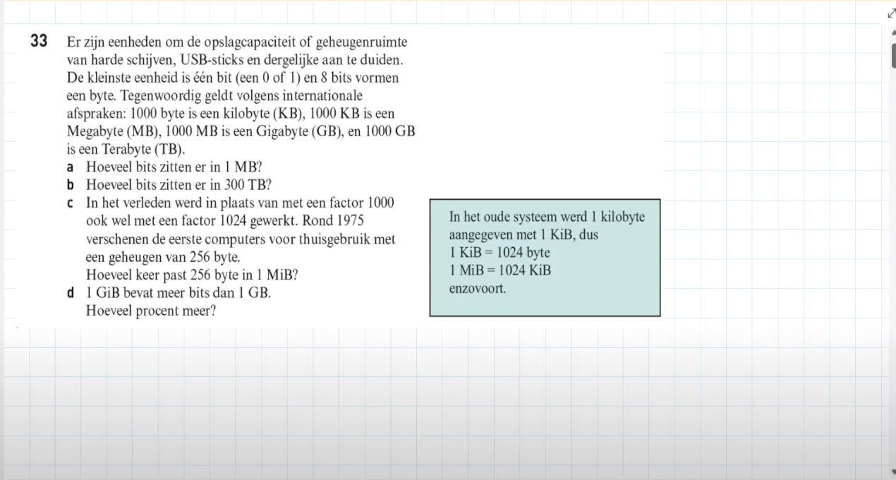 Grote en kleine getallen Opgave 33