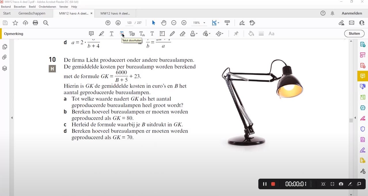 Gebroken formules herleiden Opgave 10