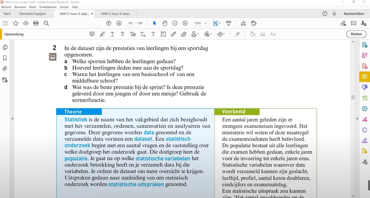 Wat is statistiek? opgave 2