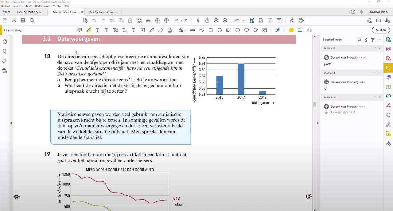 Data weergeven Opgave 18