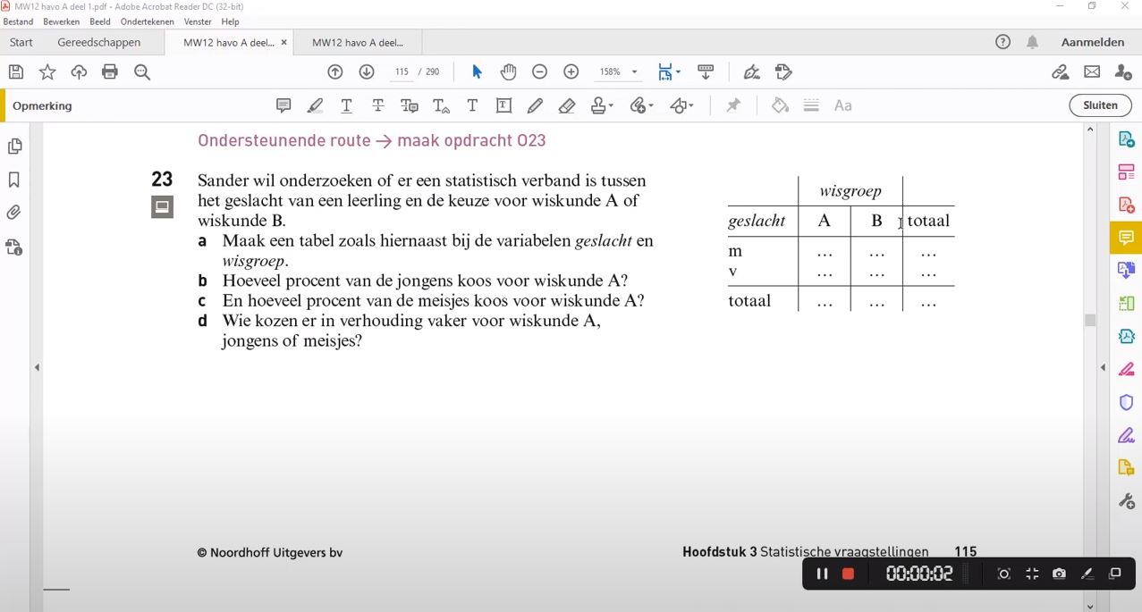 Variabelen vergelijken Opgave 23
