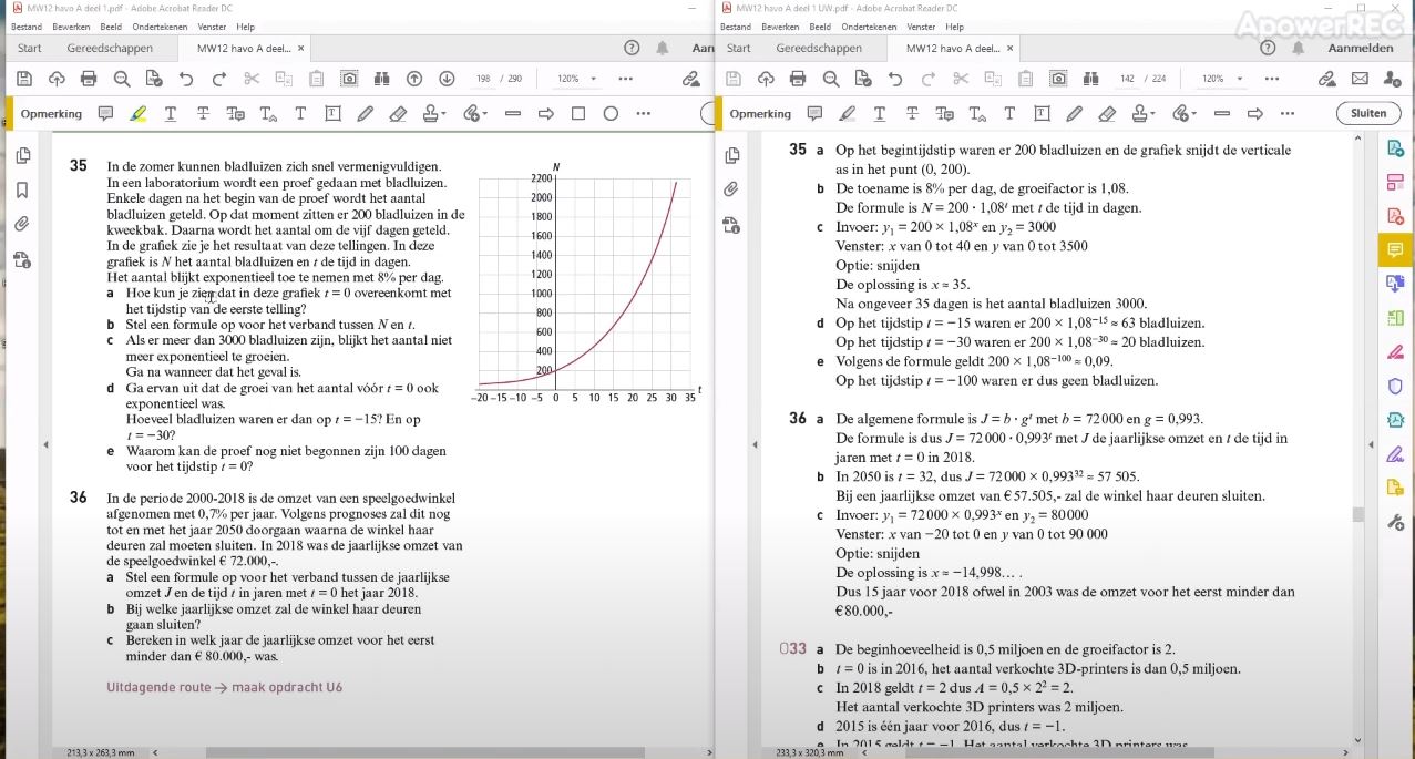 Negatieve exponenten Opgave 35
