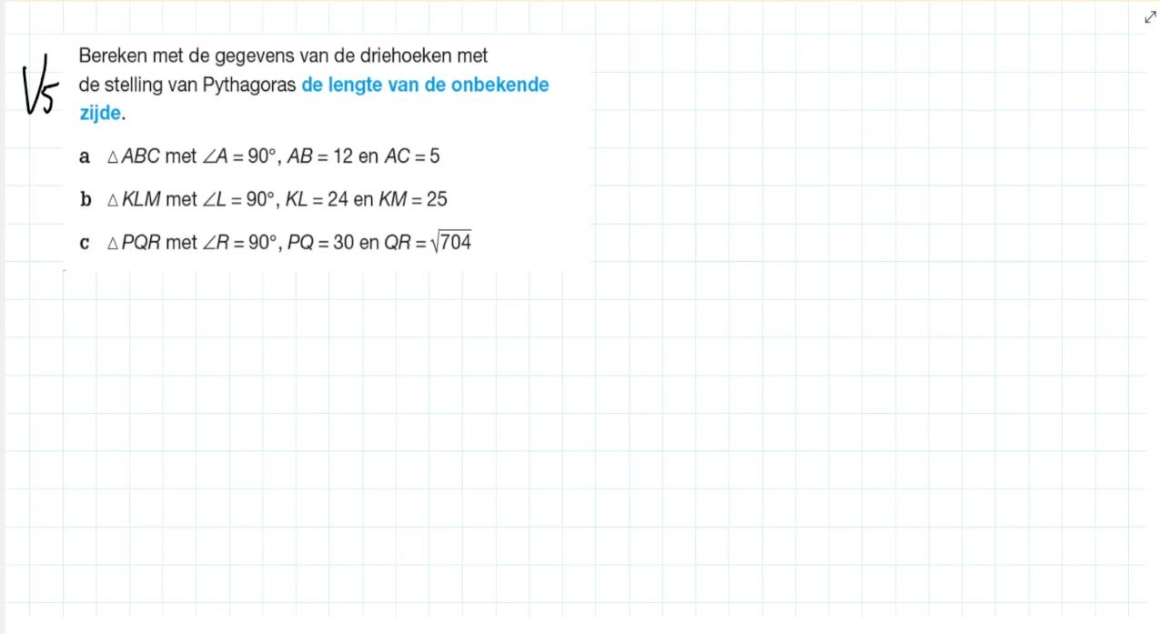 Voorkennis Opgave 5