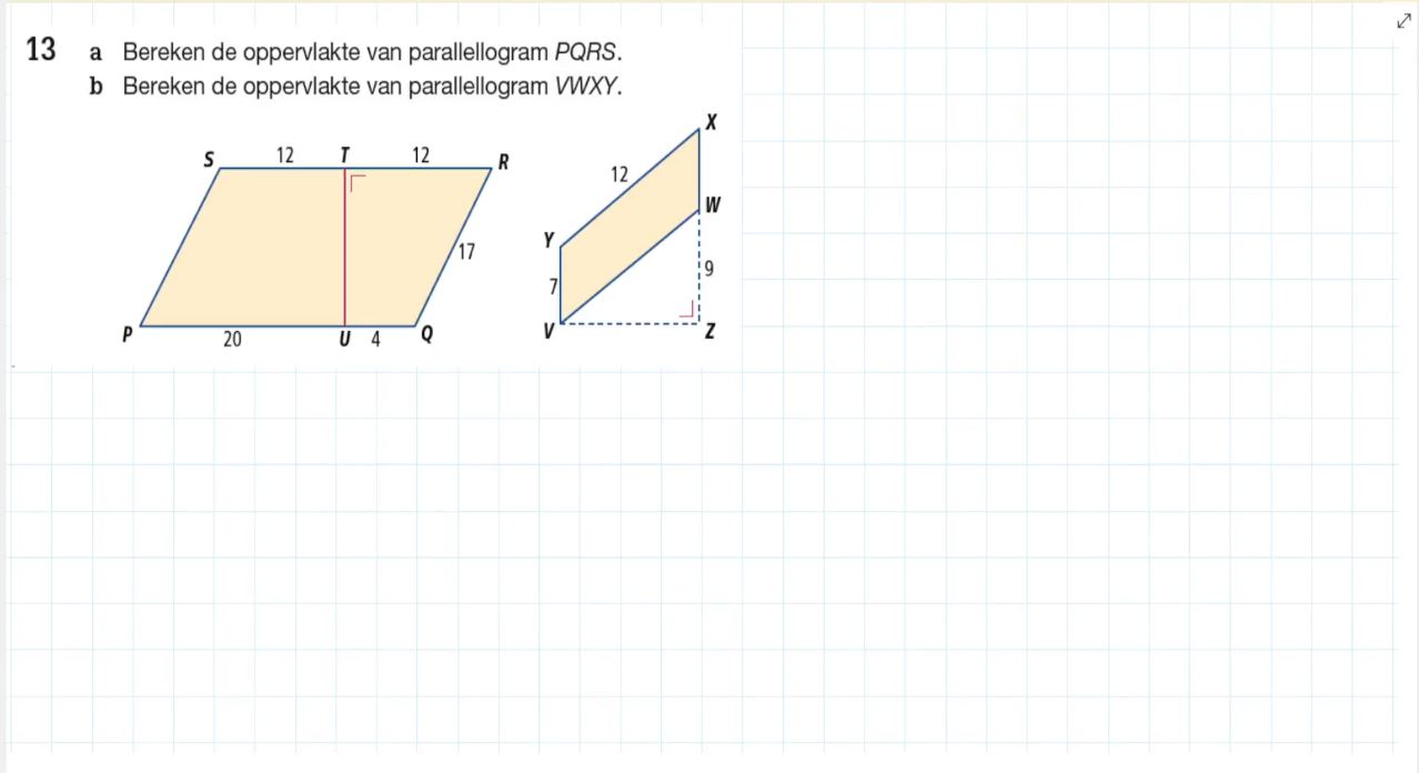 Parallellogrammen Opgave 13
