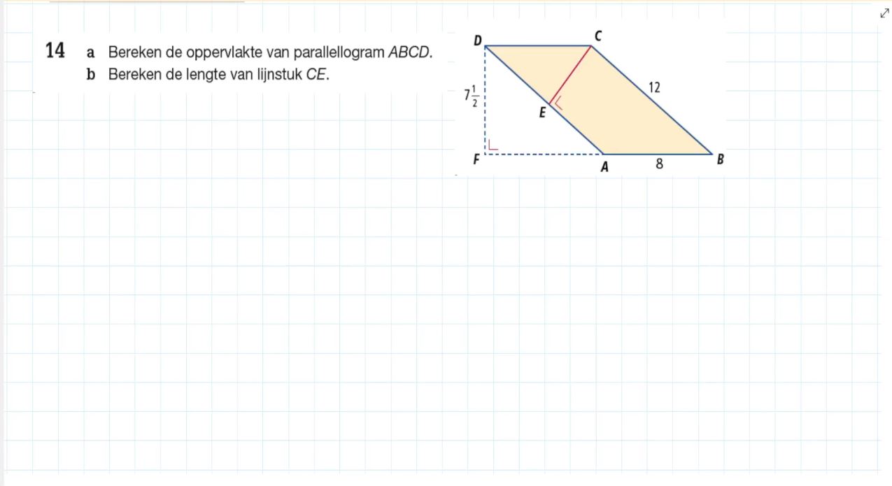 Parallellogrammen Opgave 14