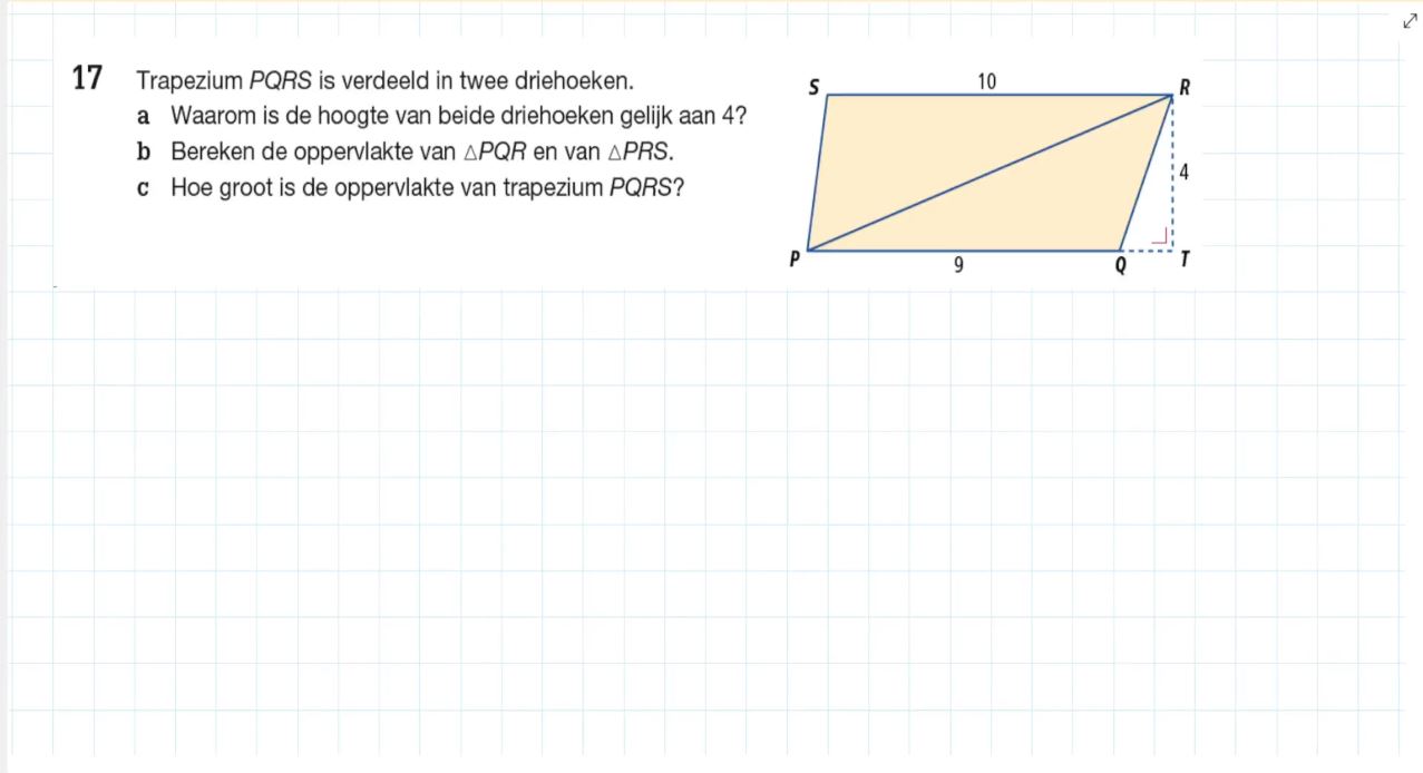 Trapezium Opgave 17