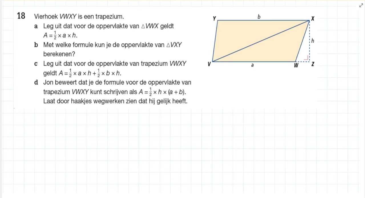 Trapezium Opgave 18