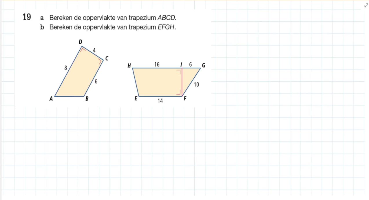 Trapezium Opgave 19