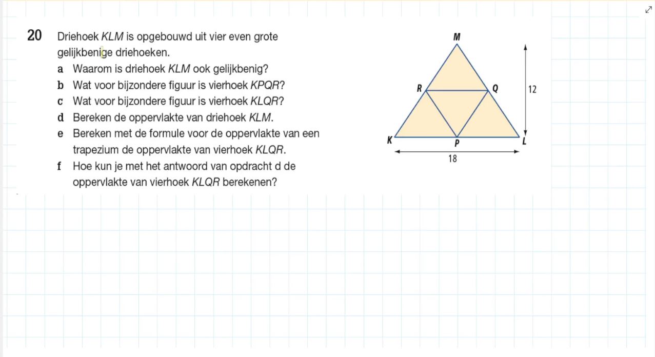 Trapezium Opgave 20