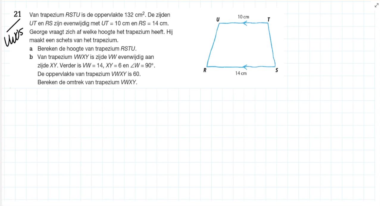 Trapezium Opgave 21