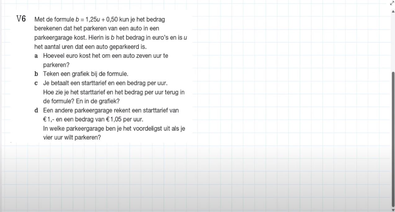 Voorkennis Opgave 6