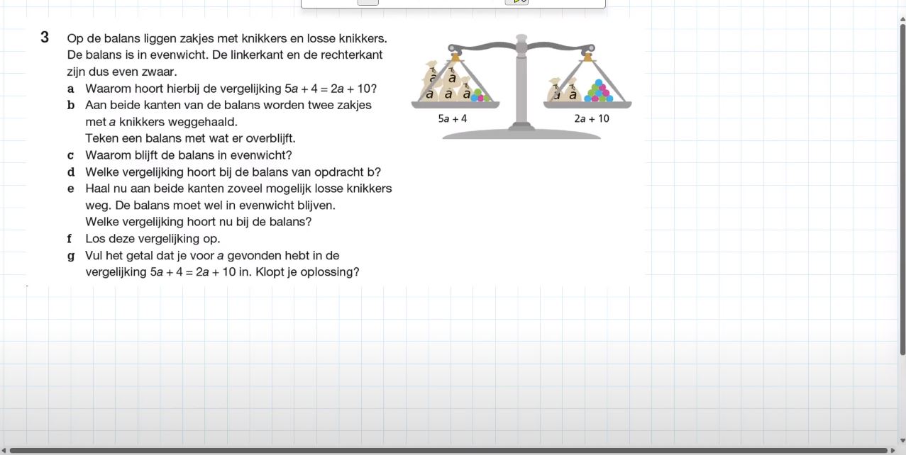 De balansmethode Opgave 3