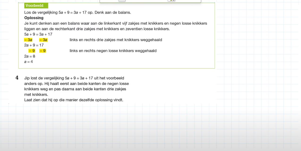 De balansmethode Opgave 4