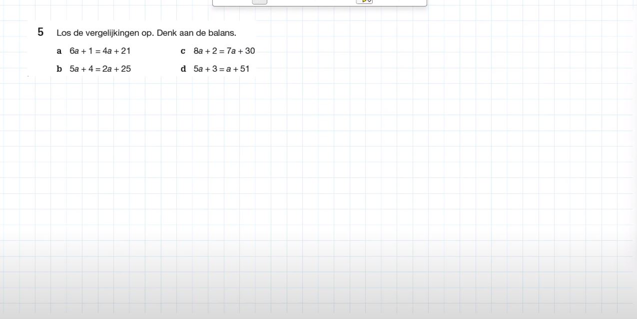 De balansmethode Opgave 5