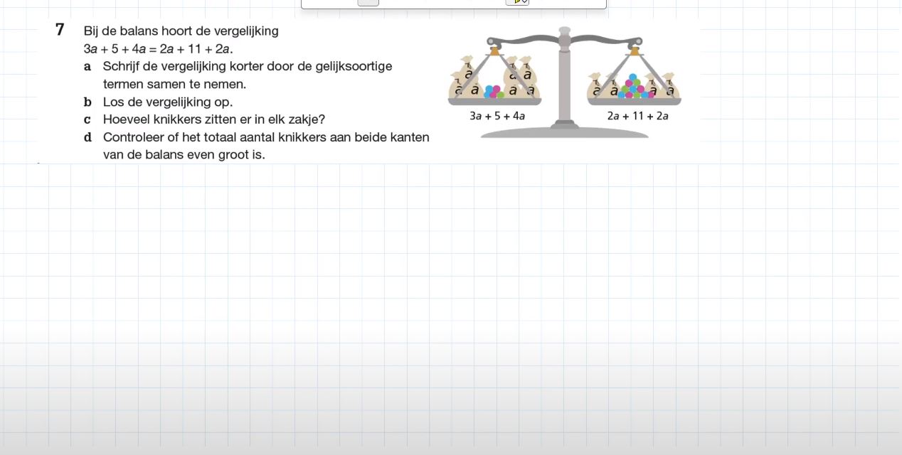 De balansmethode Opgave 7