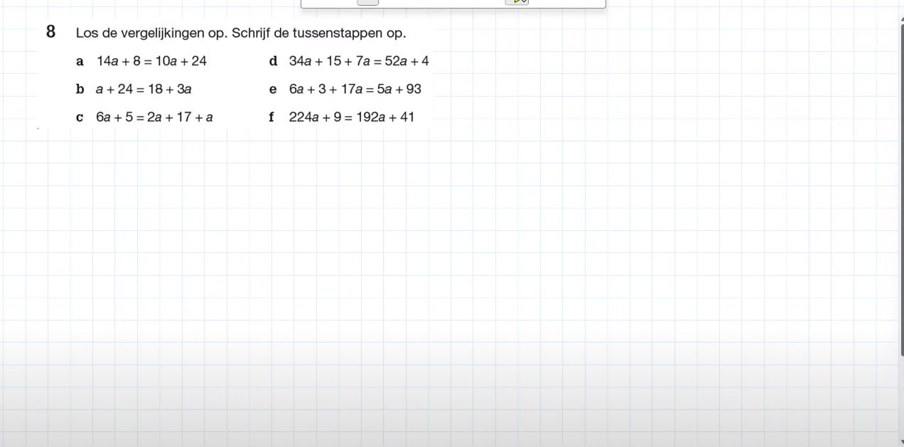 De balansmethode Opgave 8