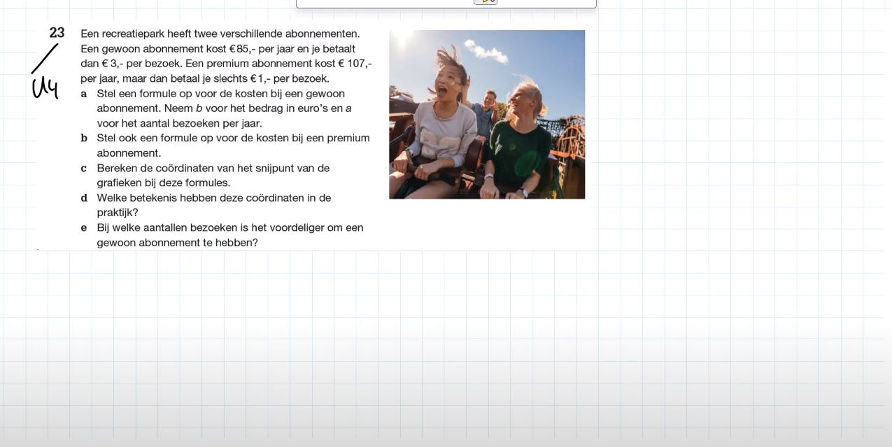 Snijdende lijnen opgave 23