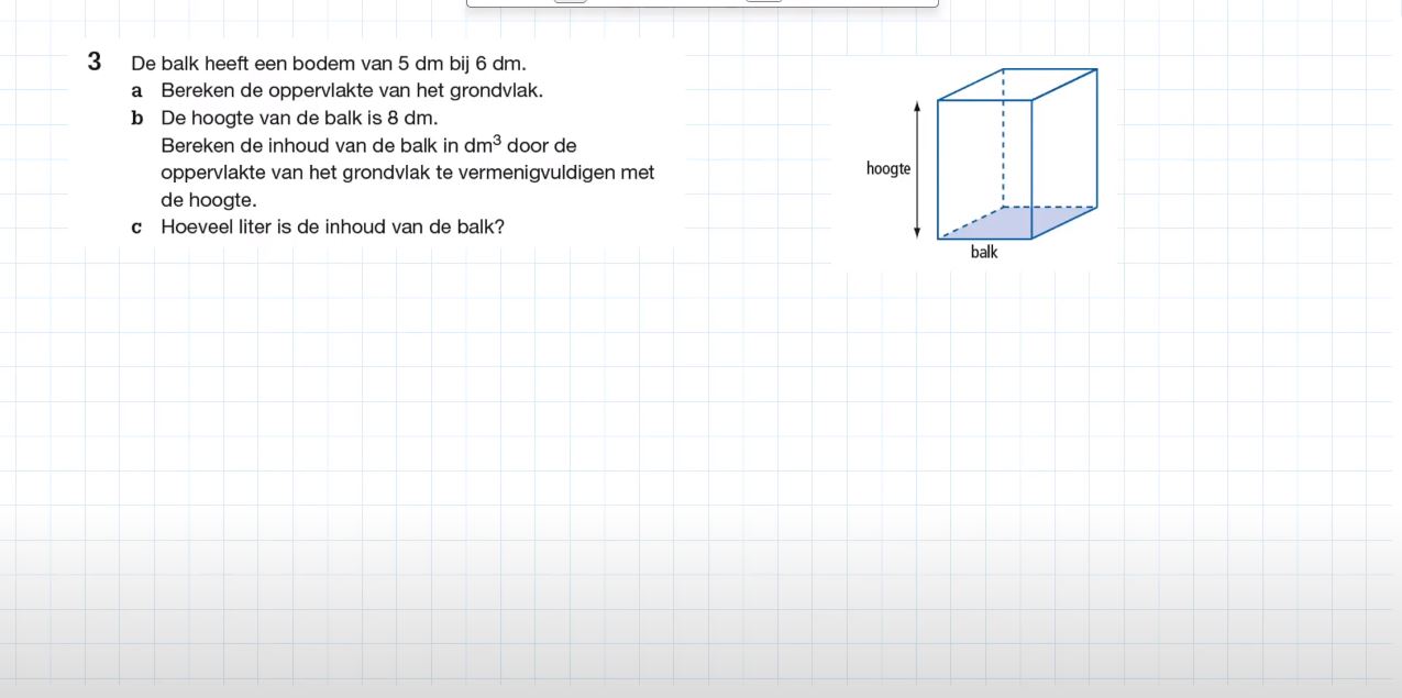 Balk en cilinder Opgave 3