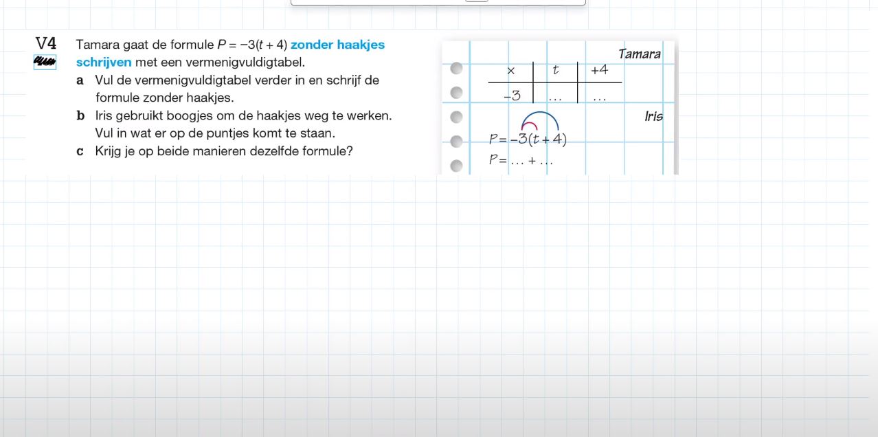 Voorkennis  opgave 4