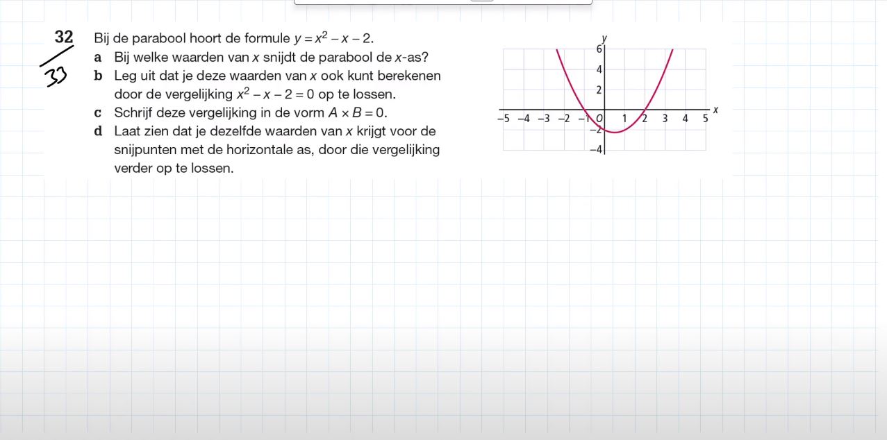 A x B = 0 Opgave 32