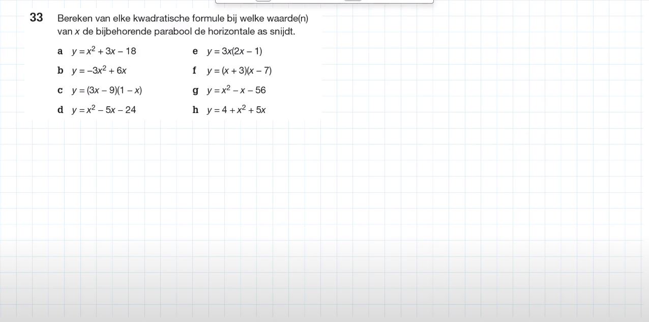 A x B = 0 Opgave 33
