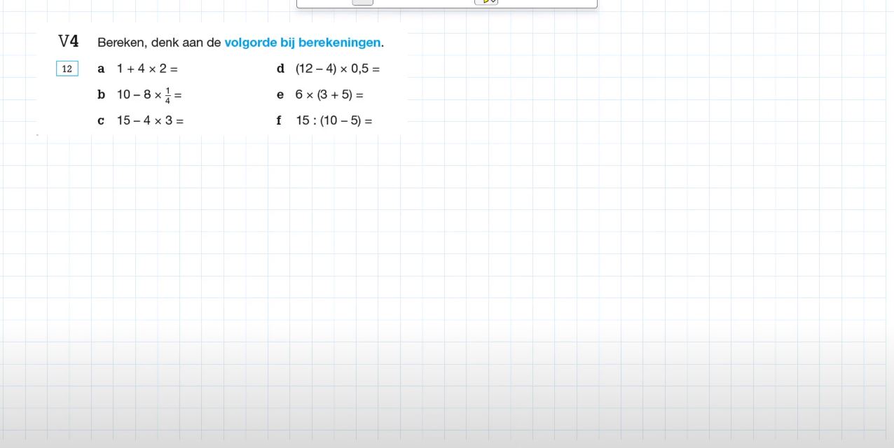 Voorkennis Opgave 4