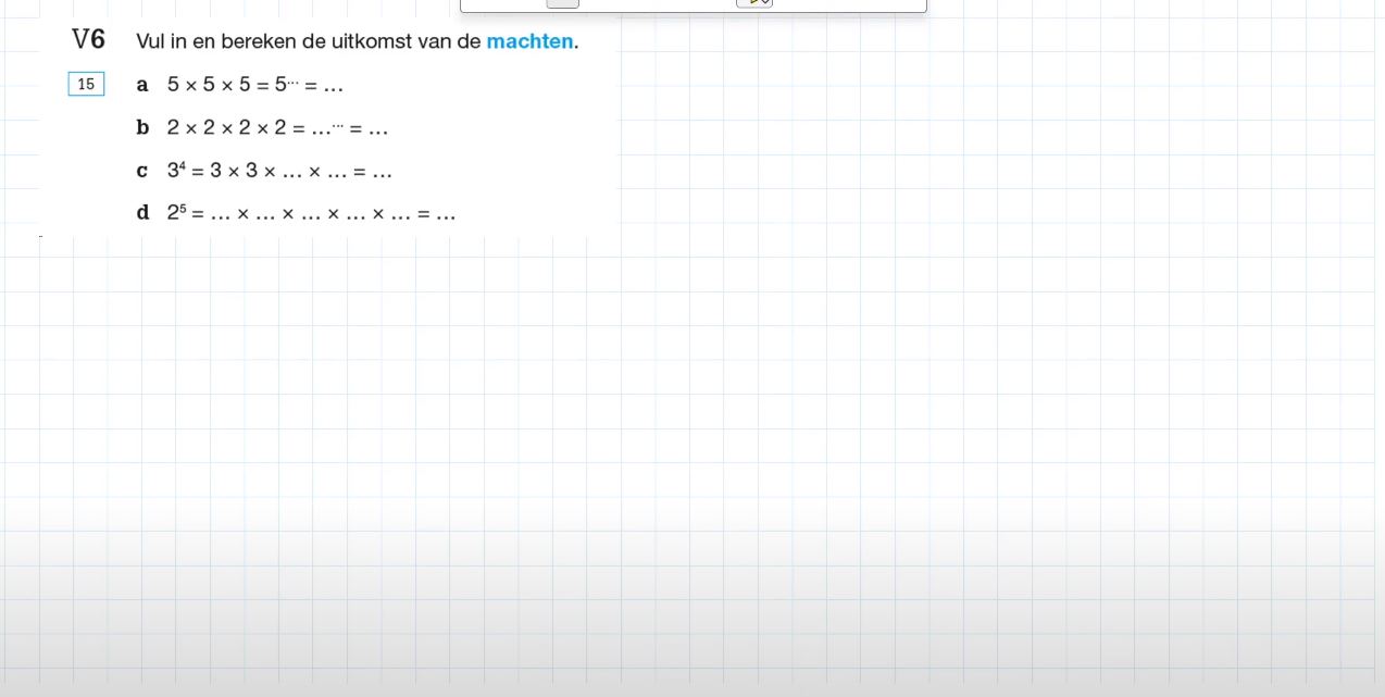 Voorkennis Opgave 6
