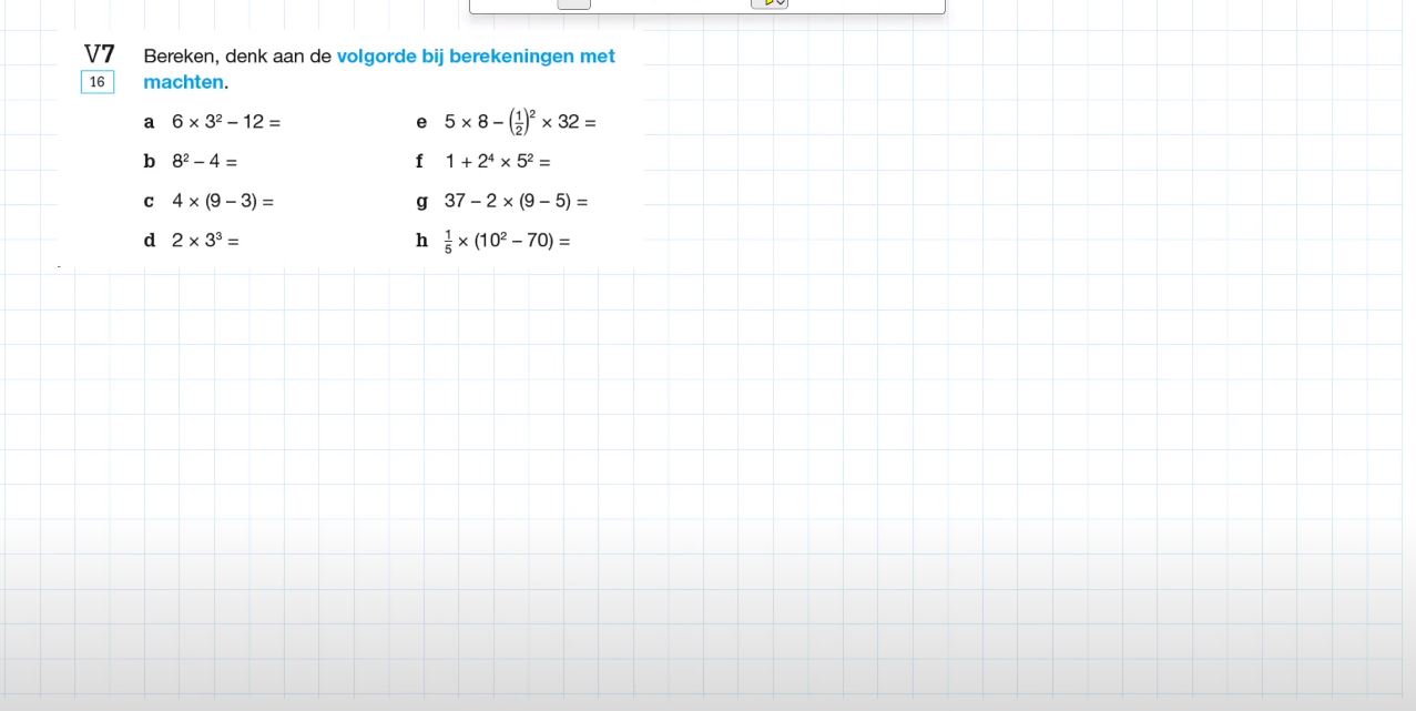 Voorkennis Opgave 7