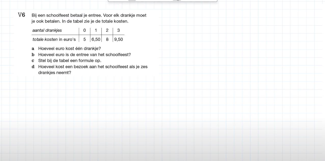 Voorkennis Opgave 6