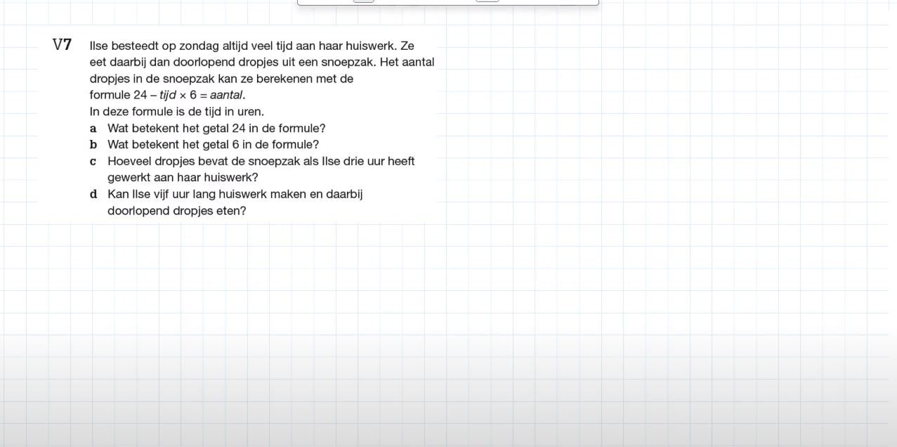 Voorkennis Opgave 7
