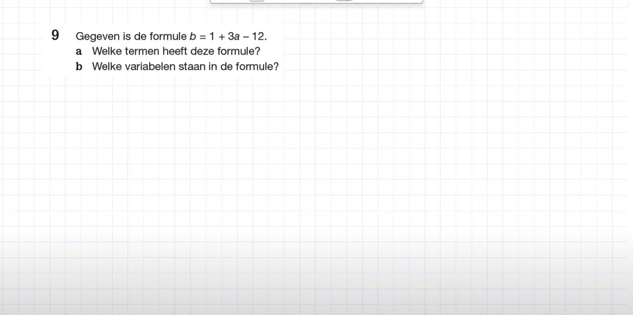 Formules vereenvoudigen Opgave 9