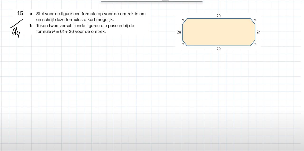 Formules vereenvoudigen Opgave 15