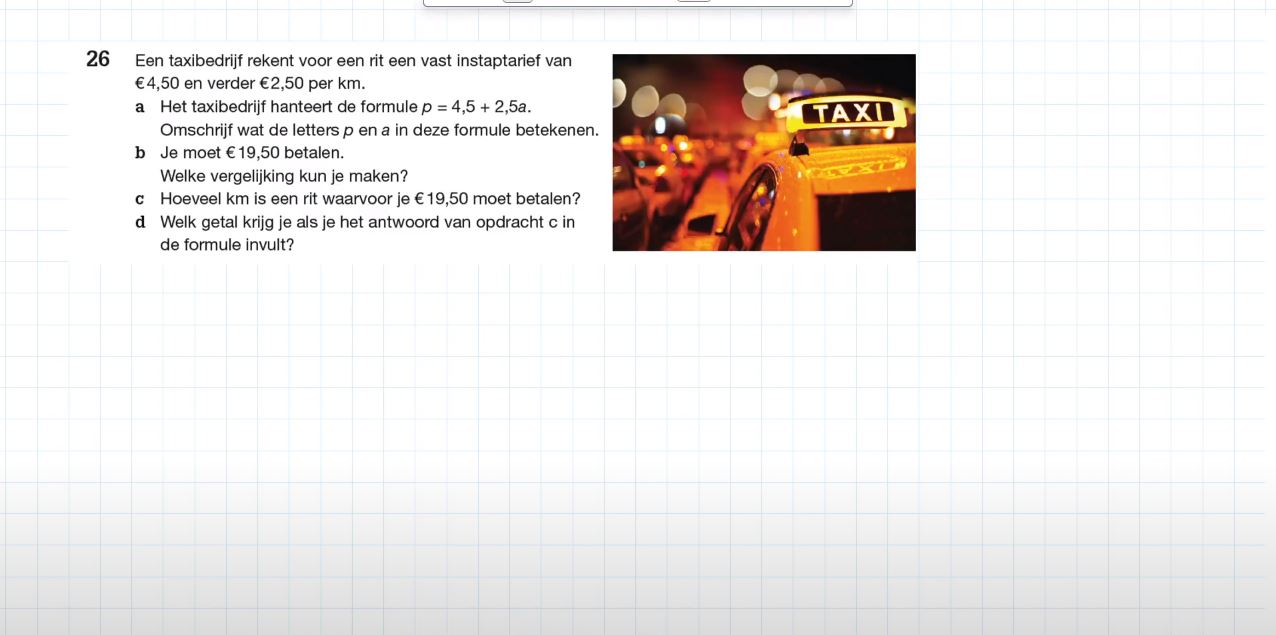 Vergelijkingen Opgave 26