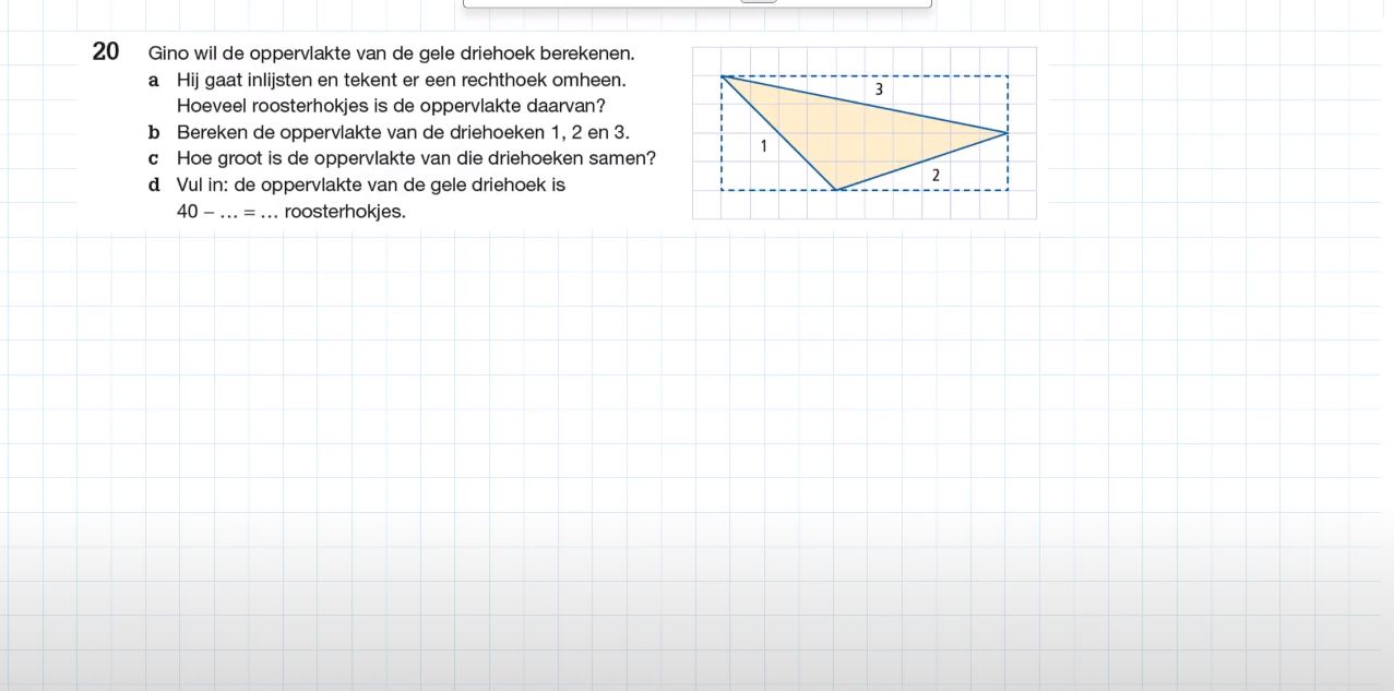 Inlijsten Opgave 20