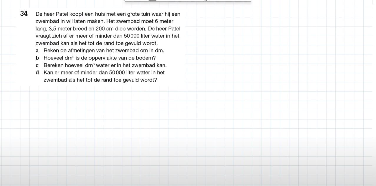 Verschillende inhoudseenheden Opgave 34