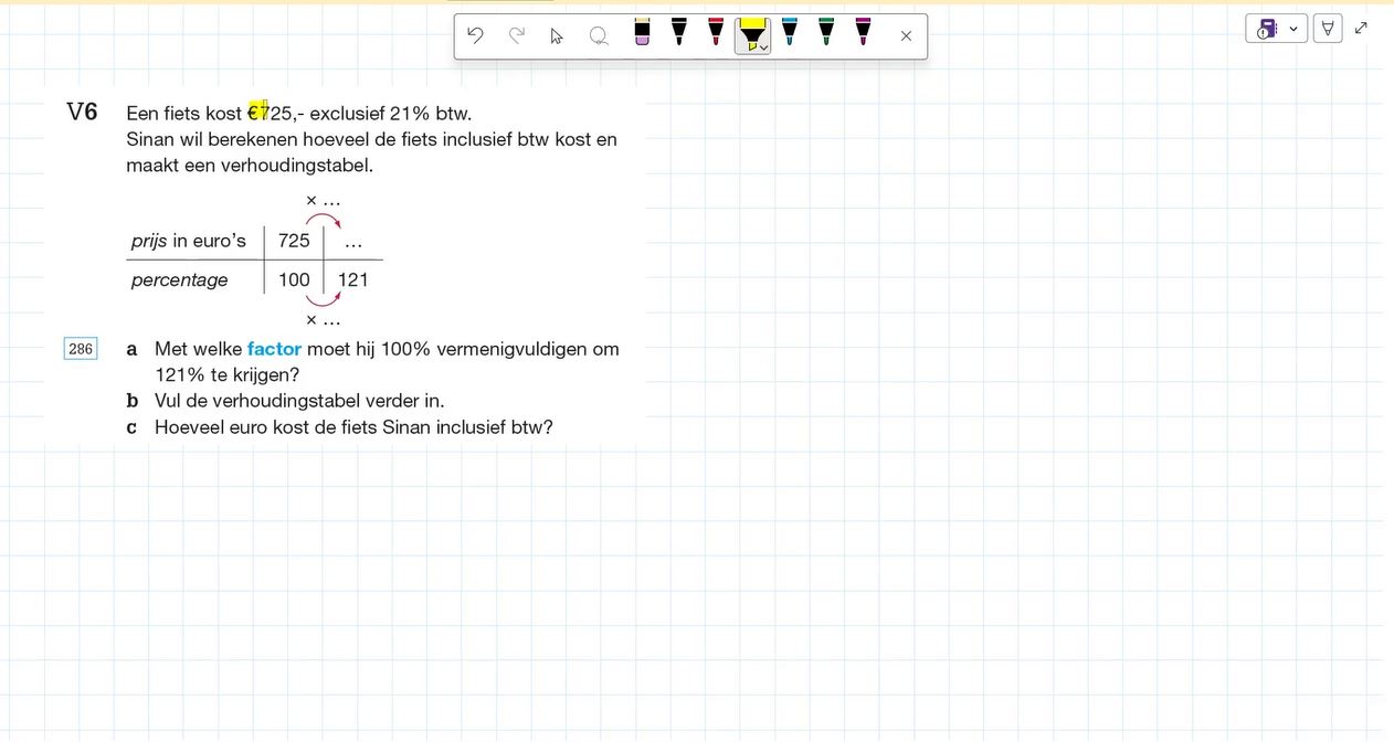 Voorkennis Opgave 6
