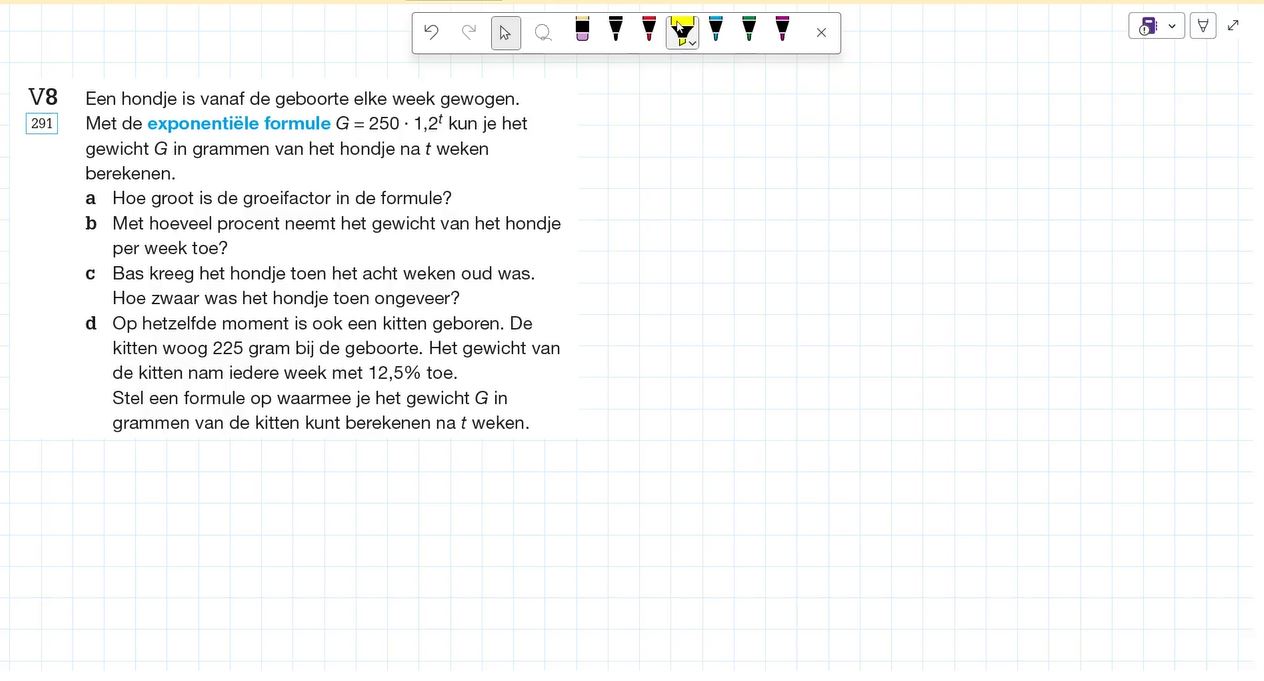 Voorkennis Opgave 8