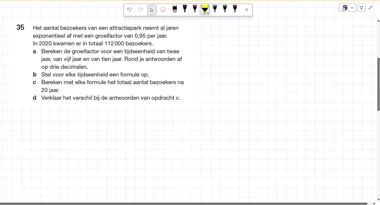 Groeifactor en tijd Opgave 35