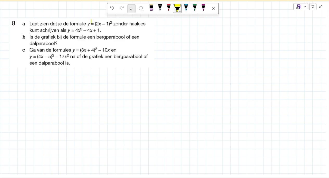 Parabolen Opgave 8