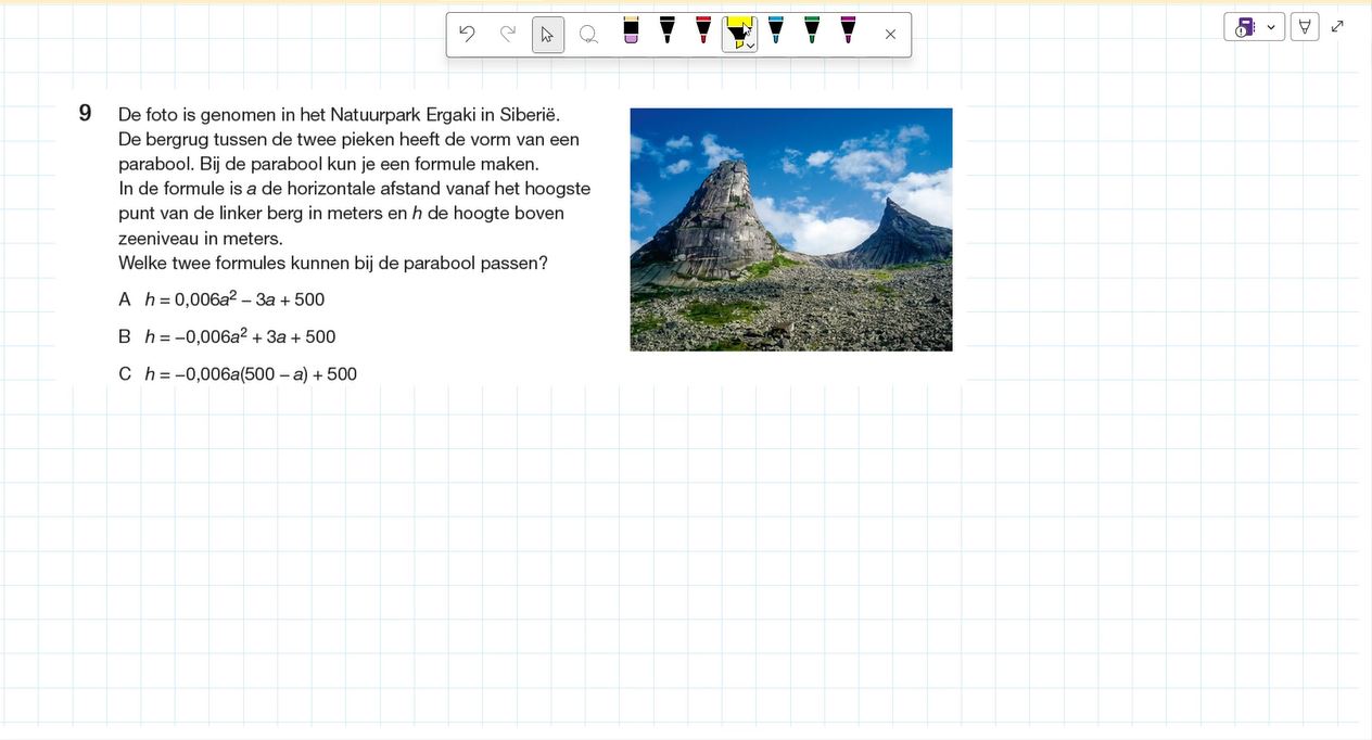 Parabolen Opgave 9