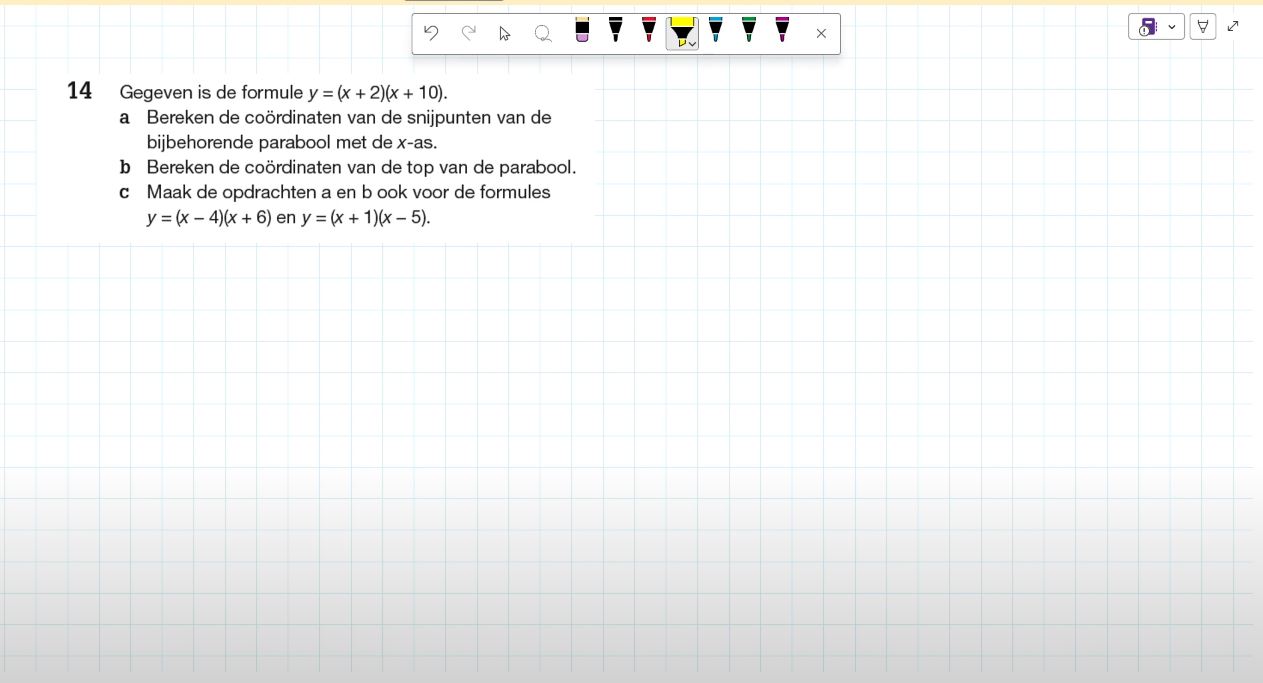 Symmetrie en top opgave 14