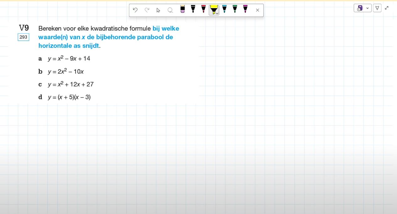 Voorkennis Opgave 9